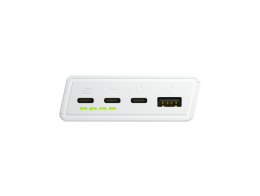 Green Cell GREEN CELL POWERBANK POWERPLAY 20S BIAŁY 20000MAH 22,5W 3X USB-C PD 1X USB-A