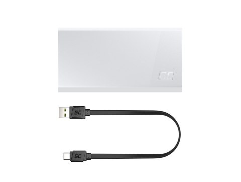 Green Cell GREEN CELL POWERBANK POWERPLAY 20S BIAŁY 20000MAH 22,5W 3X USB-C PD 1X USB-A Green Cell GREEN CELL POWERBANK POWERPLAY 20S BIAŁY 20000MAH 22,5W 3X USB-C PD 1X USB-A