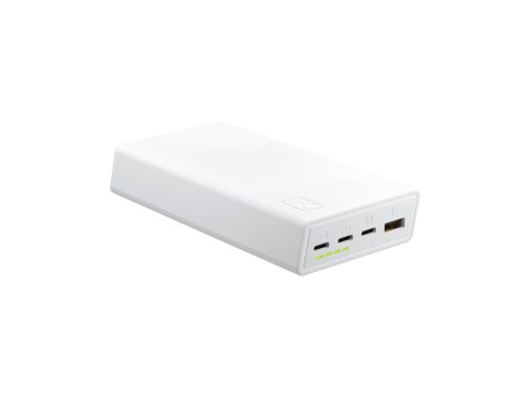 Green Cell GREEN CELL POWERBANK POWERPLAY 20S BIAŁY 20000MAH 22,5W 3X USB-C PD 1X USB-A Green Cell GREEN CELL POWERBANK POWERPLAY 20S BIAŁY 20000MAH 22,5W 3X USB-C PD 1X USB-A