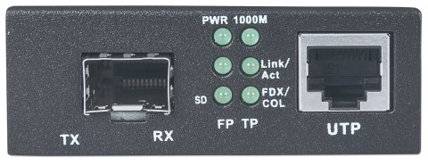 Intellinet INTELLINET MEDIA KONWERTER GIGABIT ETHERNET NA SLOT SFP 510493 Intellinet INTELLINET MEDIA KONWERTER GIGABIT ETHERNET NA SLOT SFP 510493