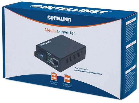 Intellinet INTELLINET MEDIA KONWERTER GIGABIT ETHERNET NA SLOT SFP 510493 Intellinet INTELLINET MEDIA KONWERTER GIGABIT ETHERNET NA SLOT SFP 510493