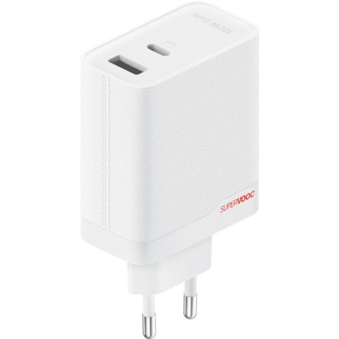 OnePlus OnePlus Charger SUPERVOOC 120W 2 Ports with Cable White OnePlus OnePlus Charger SUPERVOOC 120W 2 Ports with Cable White