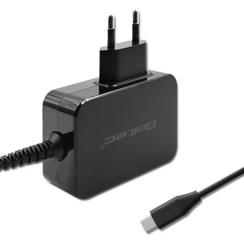 Qoltec QOLTEC ŁADOWARKA GAN POWER PRO | 1XUSB-C | 65W | 5-20V | 3-3.25A | CZARNA Qoltec QOLTEC ŁADOWARKA GAN POWER PRO | 1XUSB-C | 65W | 5-20V | 3-3.25A | CZARNA