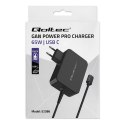 Qoltec QOLTEC ŁADOWARKA GAN POWER PRO | 1XUSB-C | 65W | 5-20V | 3-3.25A | CZARNA