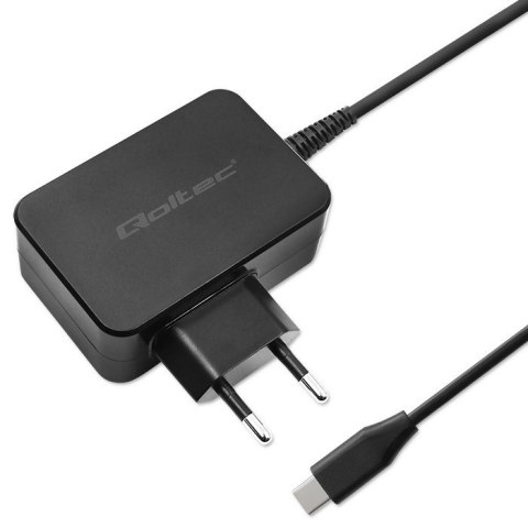 Qoltec QOLTEC ŁADOWARKA GAN POWER PRO | 1XUSB-C | 65W | 5-20V | 3-3.25A | CZARNA Qoltec QOLTEC ŁADOWARKA GAN POWER PRO | 1XUSB-C | 65W | 5-20V | 3-3.25A | CZARNA