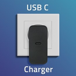 Qoltec QOLTEC ŁADOWARKA SUPER QUICK PD | 1XUSB-C | 65W | 5-20V | 3-3.25A | CZARNA