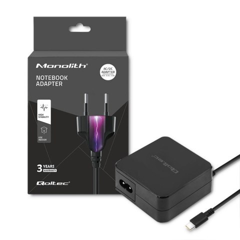 Qoltec QOLTEC ZASILACZ SIECIOWY 65W | 5-20.3V | 2-3.25A | USB TYP C | PD Qoltec QOLTEC ZASILACZ SIECIOWY 65W | 5-20.3V | 2-3.25A | USB TYP C | PD