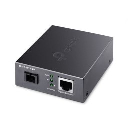 TP-LINK Media Converter TP-LINK TL-FC311B-20 Gigabitowy media konwerter WDM , Zwiększenie zasięgu transmisji światłowodowej do 20 km