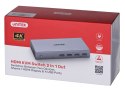 UNITEK UNITEK PRZEŁĄCZNIK KVM 4K HDMI 2.0,2-IN,1-OUT +USB
