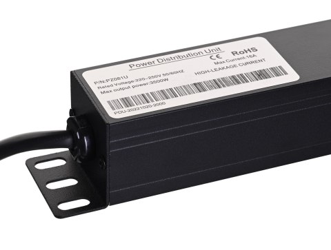 A-LAN Listwa zasilająca A-LAN PZ081U (8 x UTE; 16 A (3680 W); 1,8m; kolor czarny) A-LAN Listwa zasilająca A-LAN PZ081U (8 x UTE; 16 A (3680 W); 1,8m; kolor czarny)