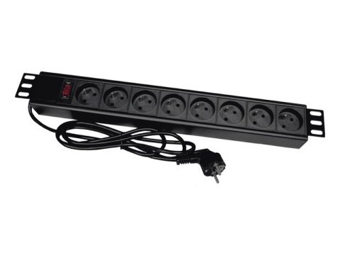 ALANTEC Listwa przeciwprzepięciowa A-LAN PZ081U3M (8 x UTE; 16 A (3680 W); 3m; kolor czarny) ALANTEC Listwa przeciwprzepięciowa A-LAN PZ081U3M (8 x UTE; 16 A (3680 W); 3m; kolor czarny)