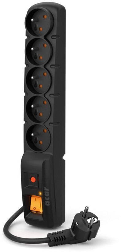 Acar Listwa zasilająca Acar F5 PRO (1,5m ; czarny) Acar Listwa zasilająca Acar F5 PRO (1,5m ; czarny)