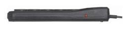 Activejet Listwa przeciwprzepięciowa Activejet 5gn/5m/cz (10A; 2300W) 5m; kolor czarny