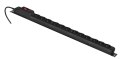Activejet Listwa przeciwprzepięciowa Activejet COMBO/12gn/3m/cz (12 x UTE; 10 A (2500 W); 3m; kolor czarny)