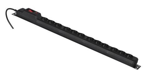 Activejet Listwa przeciwprzepięciowa Activejet COMBO/12gn/3m/cz (12 x UTE; 10 A (2500 W); 3m; kolor czarny) Activejet Listwa przeciwprzepięciowa Activejet COMBO/12gn/3m/cz (12 x UTE; 10 A (2500 W); 3m; kolor czarny)