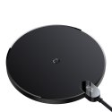 Baseus BASEUS ŁADOWARKA INDUKCYJNA LED 15W (CZARNA)
