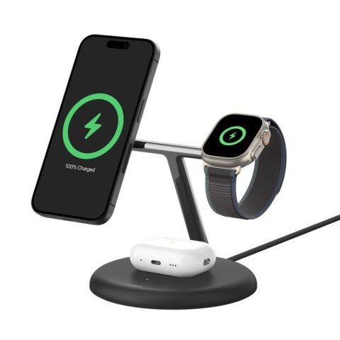 Belkin BELKIN BOOST CHARGE PRO MAGSAFE 3IN1 QI2 15W IPHONE/AIRPODS/APPLEWATCH CZARNA Belkin BELKIN BOOST CHARGE PRO MAGSAFE 3IN1 QI2 15W IPHONE/AIRPODS/APPLEWATCH CZARNA