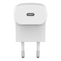 Belkin BELKIN ŁADOWARKA KĄTOWA 20W USB-C PD BIAŁA + KABEL