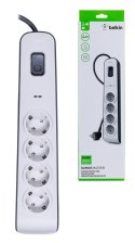Belkin BELKIN LISTWA ZASILAJACA 525J, 4X SCHUKO, 2M, BIAŁA