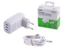 Belkin Ładowarka Belkin BoostCharge 3 Port USB-C PD 3.1 PPS Wall Charger 67W + USB-C to USB-C Cable 2m White