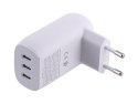 Belkin Ładowarka Belkin BoostCharge 3 Port USB-C PD 3.1 PPS Wall Charger 67W + USB-C to USB-C Cable 2m White