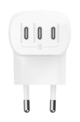 Belkin Ładowarka Belkin BoostCharge 3 Port USB-C PD 3.1 PPS Wall Charger 67W White