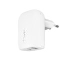 Belkin Ładowarka Belkin BoostCharge Dual USB-C + USB-A Wall Charger with PPS 37W White