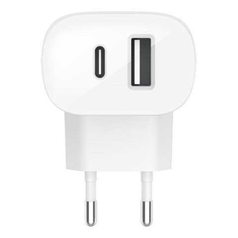 Belkin Ładowarka Belkin BoostCharge Dual USB-C + USB-A Wall Charger with PPS 37W White Belkin Ładowarka Belkin BoostCharge Dual USB-C + USB-A Wall Charger with PPS 37W White