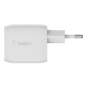 Belkin Ładowarka Belkin BoostCharge Pro Dual USB-C PD 3.0 PPS GaN Wall Charger 45W White