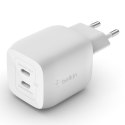 Belkin Ładowarka Belkin BoostCharge Pro Dual USB-C PD 3.0 PPS GaN Wall Charger 45W White