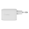 Belkin Ładowarka Belkin BoostCharge Pro Dual USB-C PD 3.0 PPS GaN Wall Charger 65W White