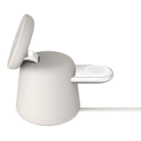 Belkin Ładowarka bezprzewodowa Belkin BoostCharge Pro 2-in-1 Wireless Charging Dock with MagSafe iPhone/Apple Watch 15W Sand Belkin Ładowarka bezprzewodowa Belkin BoostCharge Pro 2-in-1 Wireless Charging Dock with MagSafe iPhone/Apple Watch 15W Sand