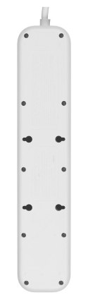 Belkin Listwa zasilająca Belkin Power Surge 4-PORT + 1xUSB-A +1xUSB-C 2.4A PD 525J 2m White Schuko