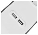 Belkin Listwa zasilająca Belkin Power Surge 4-PORT + 2xUSB-A 2.4A 525J 2m Grey/White