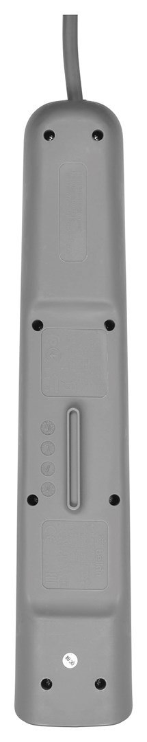 Belkin Listwa zasilająca Belkin Power Surge 4-PORT + 2xUSB-A 2.4A 525J 2m Grey/White Belkin Listwa zasilająca Belkin Power Surge 4-PORT + 2xUSB-A 2.4A 525J 2m Grey/White