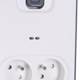 Belkin Listwa zasilająca Belkin Power Surge 8-PORT + 2xUSB-A 18W 900J 2m Grey/White