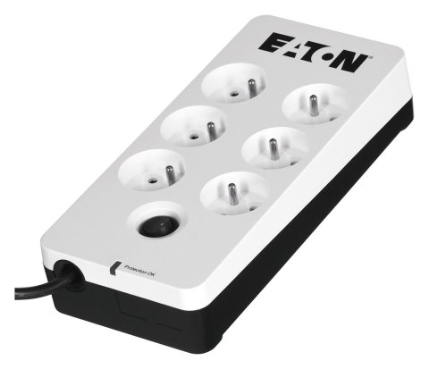 EATON Listwa przeciwprzepięciowa EATON PB6F (6 x UTE; 10 A; kolor biały) EATON Listwa przeciwprzepięciowa EATON PB6F (6 x UTE; 10 A; kolor biały)