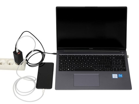 IBOX ŁADOWARKA SIECIOWA I-BOX C-65 GAN PD65W KABEL, CZARNA IBOX ŁADOWARKA SIECIOWA I-BOX C-65 GAN PD65W KABEL, CZARNA