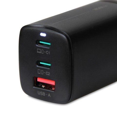 IBOX ŁADOWARKA SIECIOWA I-BOX C-65 GAN PD65W KABEL, CZARNA IBOX ŁADOWARKA SIECIOWA I-BOX C-65 GAN PD65W KABEL, CZARNA