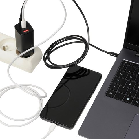 IBOX ŁADOWARKA SIECIOWA I-BOX C-65 GAN PD65W KABEL, CZARNA IBOX ŁADOWARKA SIECIOWA I-BOX C-65 GAN PD65W KABEL, CZARNA