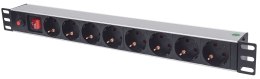Intellinet INTELLINET LISTWA ZASILAJĄCA RACK 19 X8 1U SCHUKO 3M BEZPIECZNIK 713986