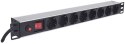 Intellinet INTELLINET LISTWA ZASILAJĄCA RACK 19 X8 1U SCHUKO 3M BEZPIECZNIK 713986