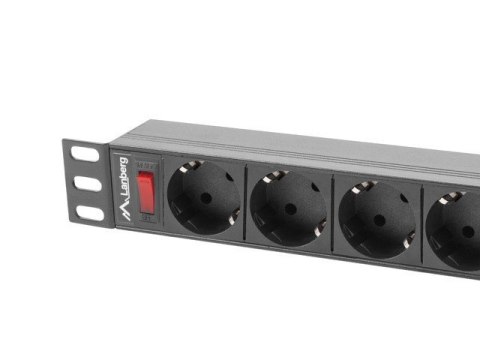 Lanberg LANBERG LISTWA ZASILAJĄCA RACK 19" PDU 1U, 16A, 9X SHUKO, 3M PDU-09F-0300-BK Lanberg LANBERG LISTWA ZASILAJĄCA RACK 19" PDU 1U, 16A, 9X SHUKO, 3M PDU-09F-0300-BK