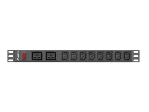 Lanberg LANBERG LISTWA ZASILAJĄCA RACK 19" PDU PDU-02I1908I-0200-C20-BK (1U, 16A, 2X C19, 8X IEC C13, 2M, WTYK C20) Lanberg LANBERG LISTWA ZASILAJĄCA RACK 19" PDU PDU-02I1908I-0200-C20-BK (1U, 16A, 2X C19, 8X IEC C13, 2M, WTYK C20)