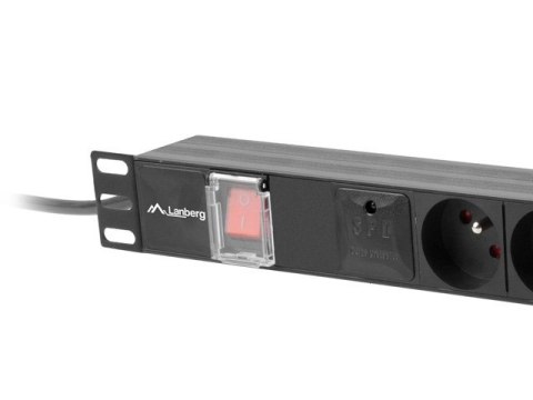 Lanberg LANBERG LISTWA ZASILAJĄCA RACK PDU 19" (1U, 16A, 6X 230V PL, 2M, CZARNA) PDU-06E-0200-BK Lanberg LANBERG LISTWA ZASILAJĄCA RACK PDU 19" (1U, 16A, 6X 230V PL, 2M, CZARNA) PDU-06E-0200-BK