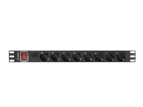Lanberg LANBERG LISTWA ZASILAJĄCA RACK PDU 19" (1U, 16A, 8X SHUKO, 2M, CZARNA) PDU-08F-0200-BK Lanberg LANBERG LISTWA ZASILAJĄCA RACK PDU 19" (1U, 16A, 8X SHUKO, 2M, CZARNA) PDU-08F-0200-BK