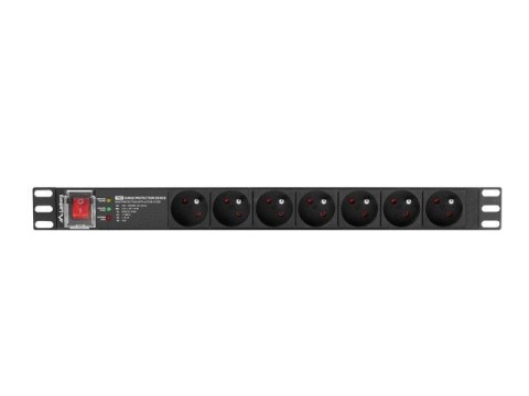 Lanberg LANBERG LISTWA ZASILAJĄCA RACK PDU PRO 19" (1U, 16A, 7X 230V PL, 2M, CZARNA) PDU-PRO-07E-0200-BK Lanberg LANBERG LISTWA ZASILAJĄCA RACK PDU PRO 19" (1U, 16A, 7X 230V PL, 2M, CZARNA) PDU-PRO-07E-0200-BK