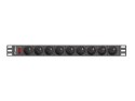 Lanberg Listwa RACK Lanberg PDU-09E-0300-BK (7 x UTE; 16 A (3680 W); 3m; kolor czarny)