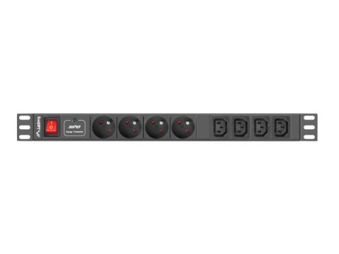 Lanberg Listwa zasilająca Lanberg PDU-04E04I-0200-IEC-BK (8 x UTE; 2m; kolor czarny) Lanberg Listwa zasilająca Lanberg PDU-04E04I-0200-IEC-BK (8 x UTE; 2m; kolor czarny)