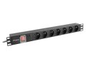 Lanberg Listwa zasilająca Lanberg PDU-07E-0200-BK (16 A; 2m; kolor czarny)